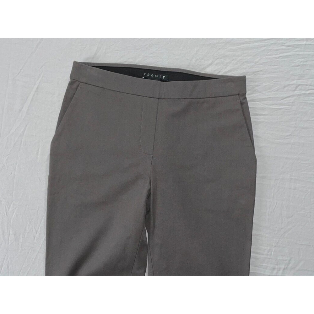 Theory Thaniel_Bistretch Pull On Leggings, Pants. Gray, Women's 00. EUC!! - Picture 2 of 5